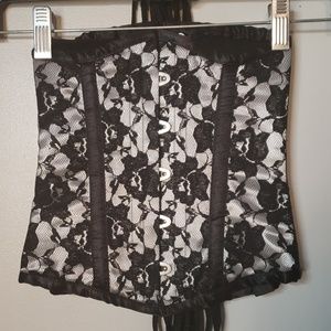 Gothic Lace Corset Waist Cincher